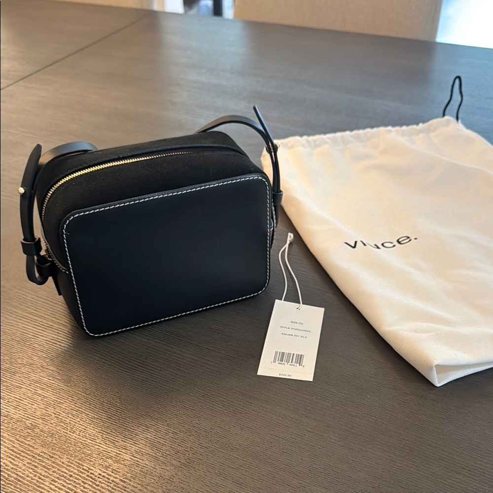 NWT Vince Black Crossbody Purse